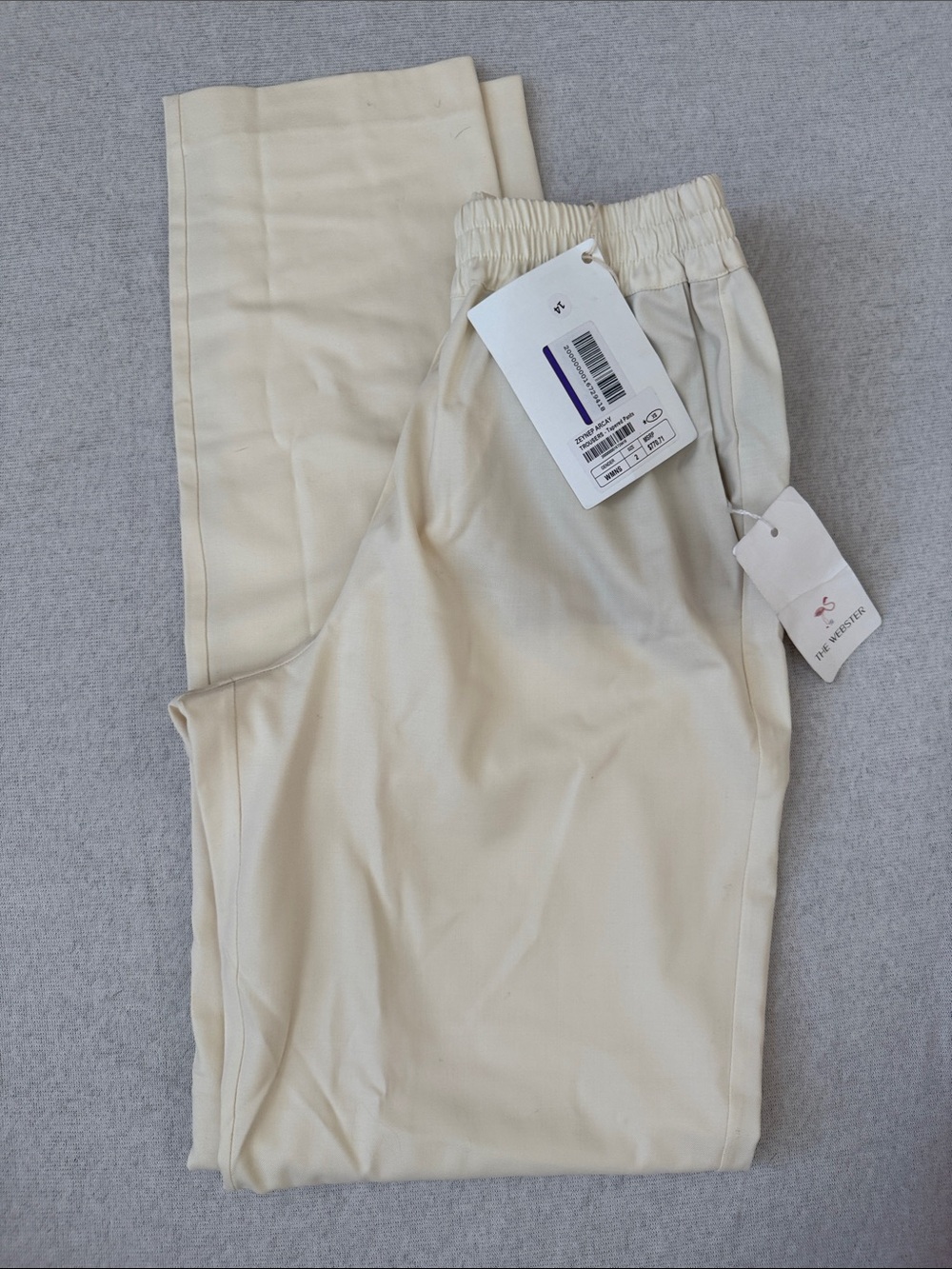 Zeynep Arcay Cream Tapered Trousers